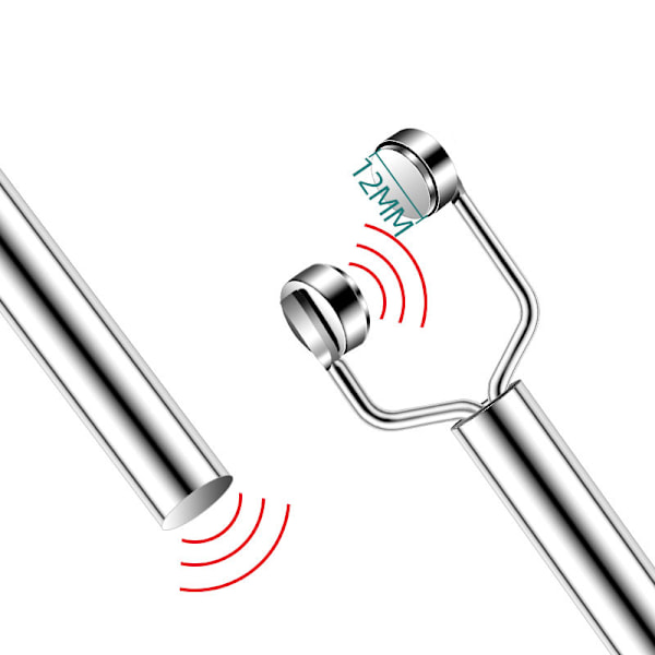 3-in-1 Y-muotoinen kissansilmäkynsimagneetti hopeanvärinen