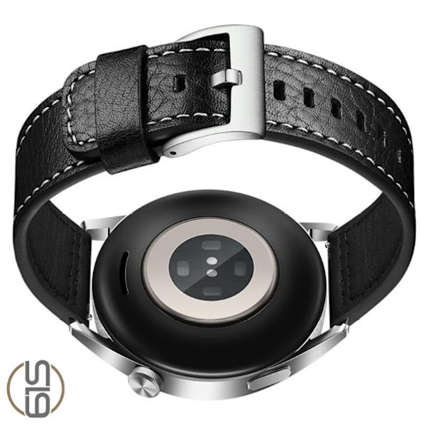 Armband i äkta läder för Samsung Galaxy Watch 4 Svart 24 mm