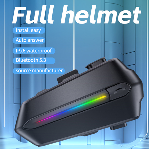 Kommunikationsheadset til motorcykelhjelm (sort) C5S-hard microphone