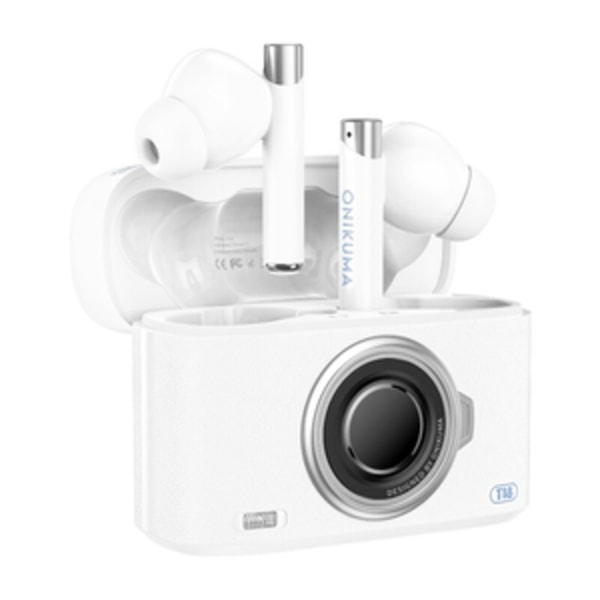 ONIKUMA T18 Bluetooth In-Ear -kuulokkeet Valkoinen