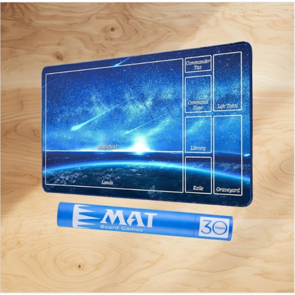Sort Magic The Gathering Yu-Gi-Oh Kortspilsmåtte - 350x600x3mm
