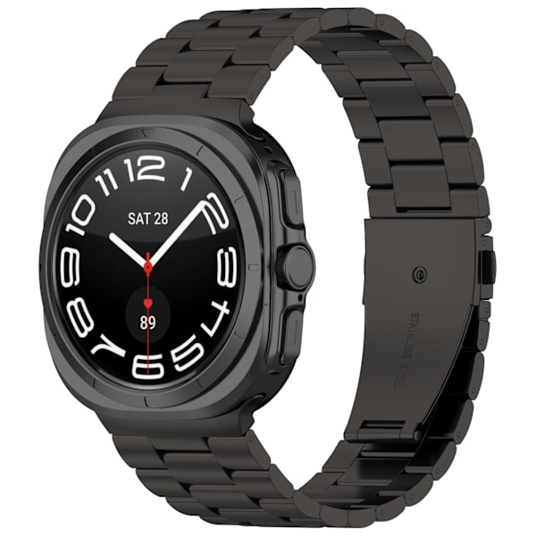 Klockarmband i Stål för Samsung Watch Ultra 47 mm Svart