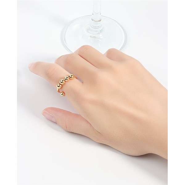 Anti-stressring justerbar koppar silver Guld