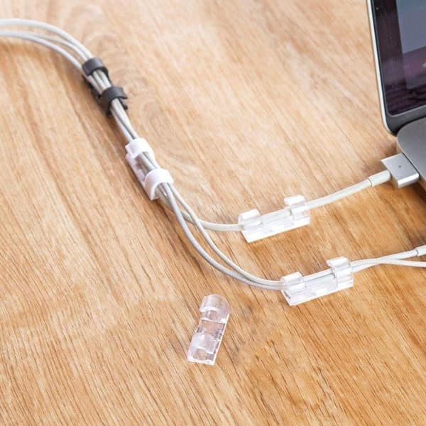10-pak kabelclips Wire Organizer Kabelstyringsklips