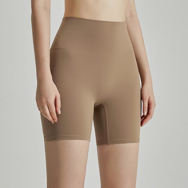 Sömlösa Yogashorts kaffe