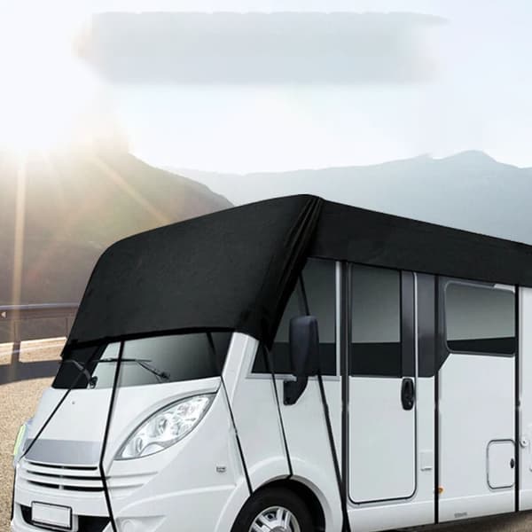 Svart Husbilsskydd, 210D Oxford-Tyg M M