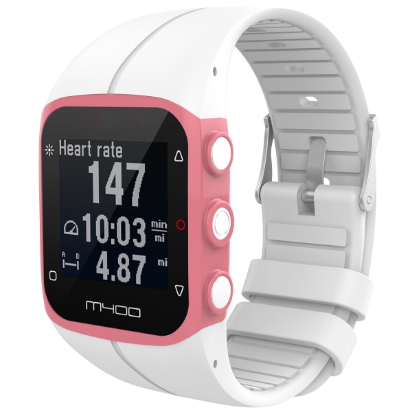 Klockarmband Polar M400/M430 Vit S