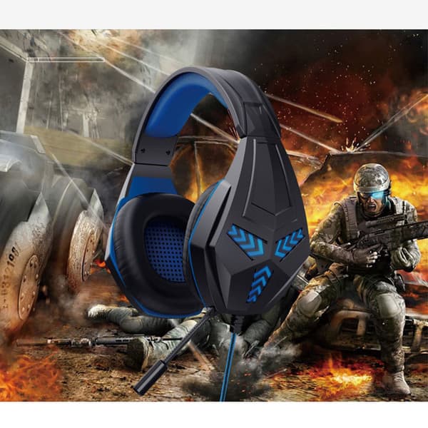 Blå Kablede Hovedtelefoner - Fordybende Gaming og Komfort