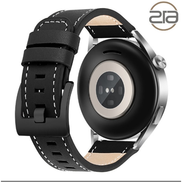 Aito nahkaranneke Huawei GT4 Prolle Musta 22 mm