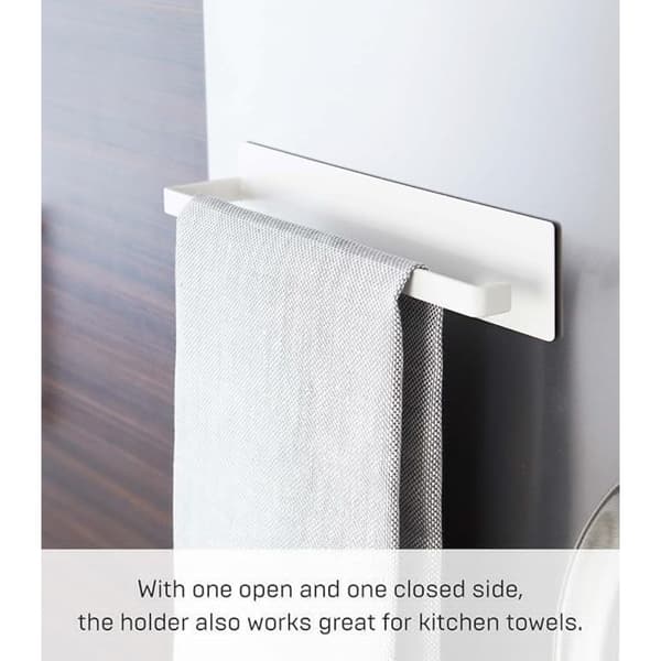 Underskab papirhåndklædeholder, kulstofstål, selvklebende uden boring, kompakt pladsbesparende design til køkken og badeværelse White White