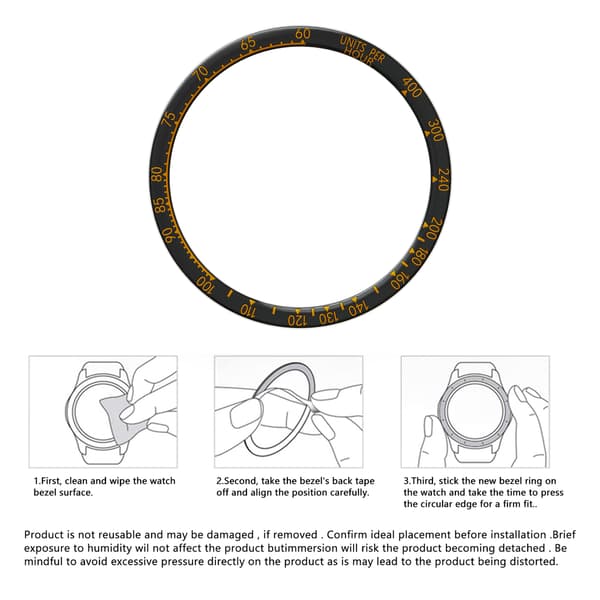 Sort og orange urkrans til Fenix 8 (47 mm) - Farverig udgave
