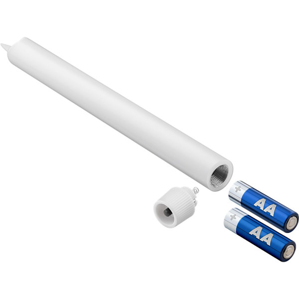 5-pack LED stav ljus av äkta vax, vit, inkl. fjärrkontroll