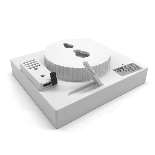 Multifunktionell digital väggklocka för badrum White White