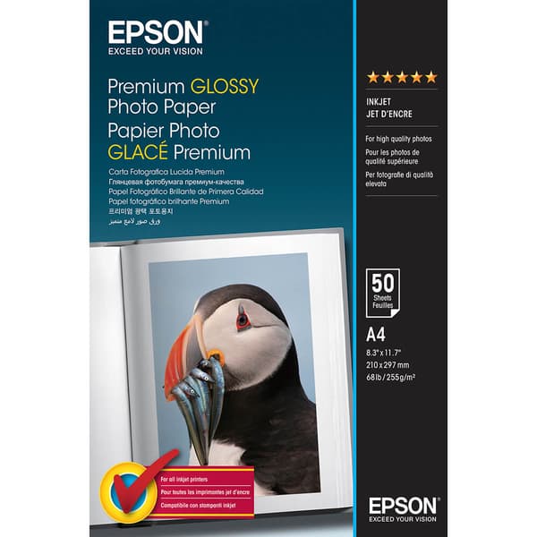 A4 Premium Glossy Photo  Paper 255g, 50 Sheets