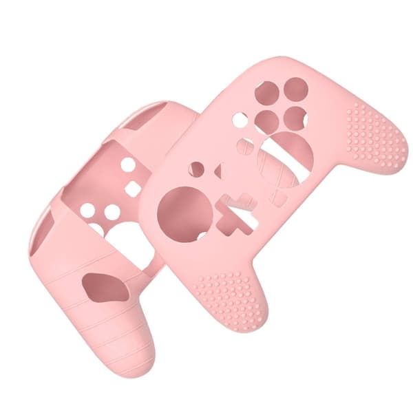Silikonskyddsfodral kompatibelt med Switch 2 Pro Controller - 2-pack: Förbättrat grepp och skydd Pink Pink