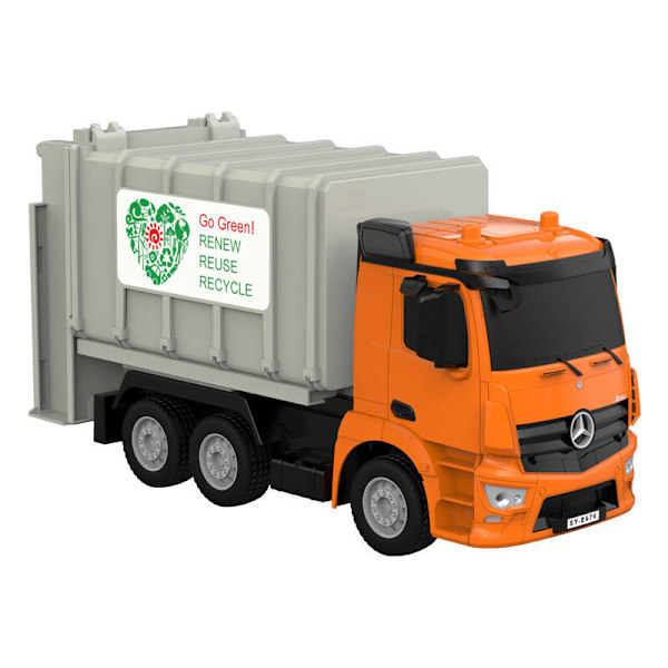 Kaukosäädin RC roska-auto 1:26 Double Eagle ( oranssi) Mercedes-Benz Antos E676-003