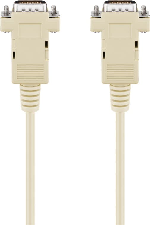 D-SUB-kabel med 9 stift, kontakt/kontakt, seriell 1:1