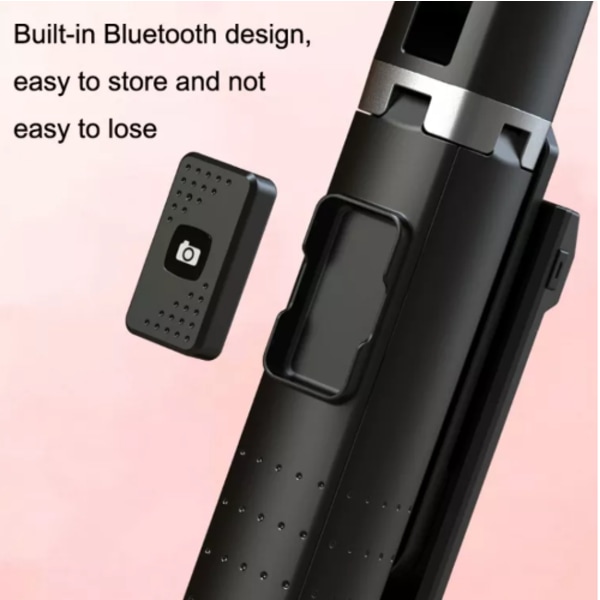 INF Mobiilijalustainen selfie-tikku langattomalla Bluetooth-kauk Musta