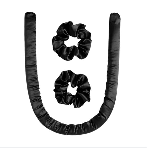 35 mm varme-fri hårruller til søvn - 3-delt sæt Black Black