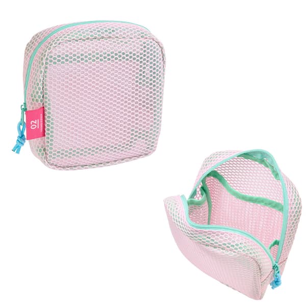 Kosmetisk Väska Mesh Väska Pink Pink