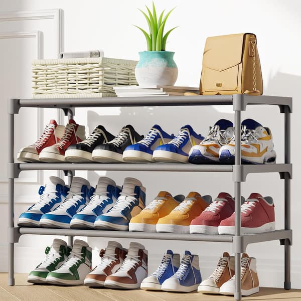 Stilfuld metalskoskab Grey Grey