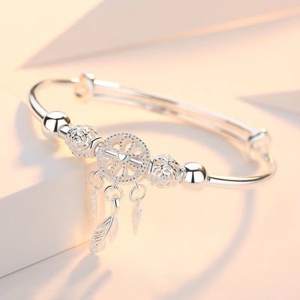 Armband med drömfångare Justerbart Silver