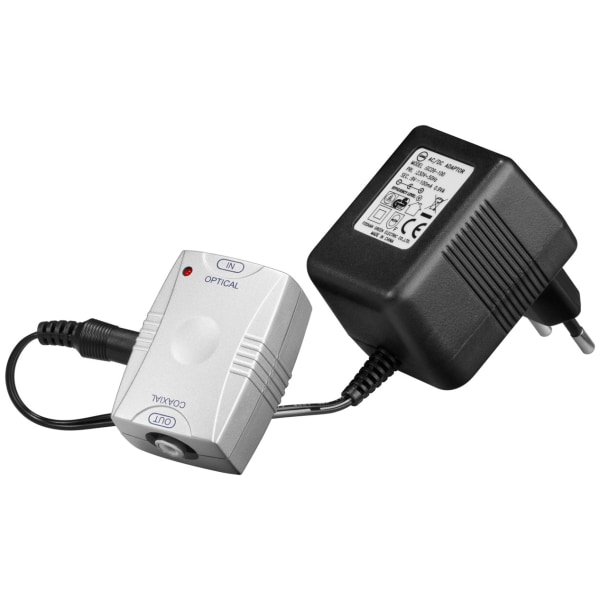 Opto-koaxial-omvandlare Svart, Vit
