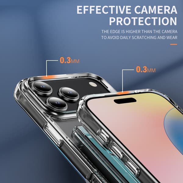 Sidokortplats Stötsäkert Telefonfodral Kompatibelt med iPhone 17 Pro Max