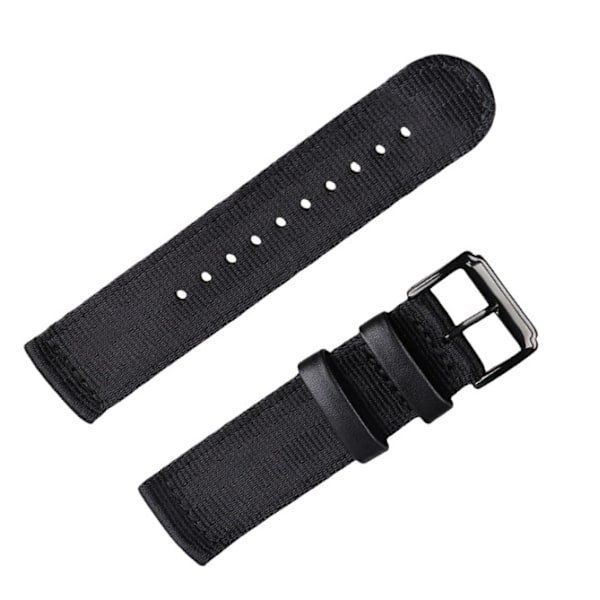 Flettet nylonrem til Huawei Watch GT4 Sort 20 mm