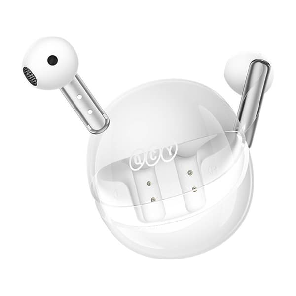 TWS QCY AilyBuds Clear T32 hovedtelefoner (hvide)
