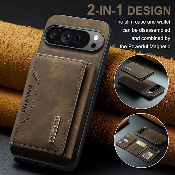 Tri-Fold Pung-Etui til Huawei Huawei P50 Pro kaffe