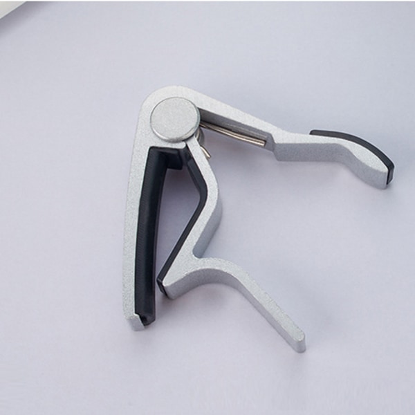 Aluminiumslegering Guitar Capo til akustiske guitarer Sølv