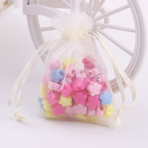 INF Organza poser 100-pak Creme 10x15 cm