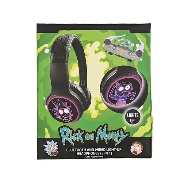 Rick & Morty Hörlur Trådlös LED On-Ear
