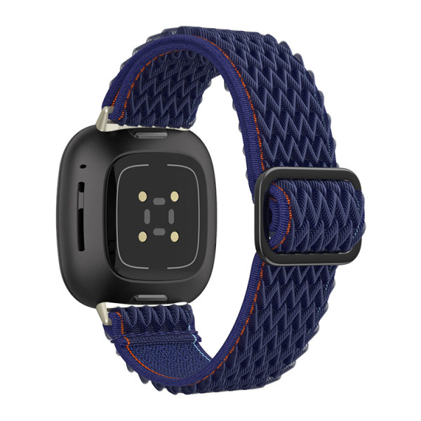 Nylon urrem til Fitbit Versa 3/4 Mørkeblå