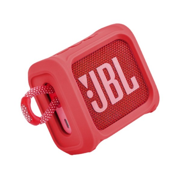 JBL GO3 højttalerbeskyttelsesetui med strop Rød