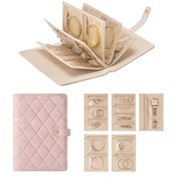 Smykkeæske med stor kapacitet Pink Pink