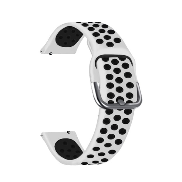 Silikonarmband för Samsung Gear S3/Galaxy Watch 46mm Vit+svart