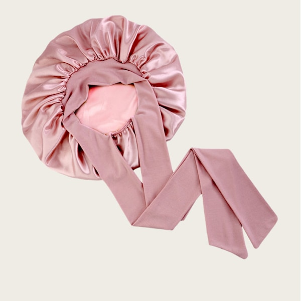 Satin Bonnet Sleep Cap - Bekväm hårinpackning för sömn