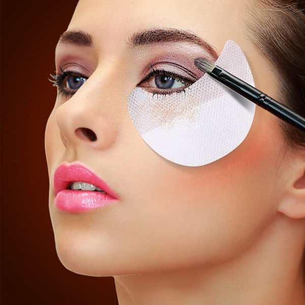 100 stycken ögonskuggsskydd ögonskuggsdyna för ögonmakeup, förhindrar sminkrester S