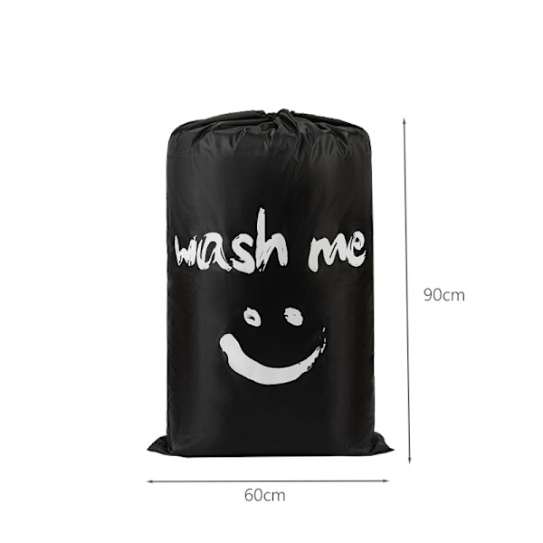 Dragsko Beam Mouth Finishing Bag Tvättväska förvaringsväska Glad gubbe Svart