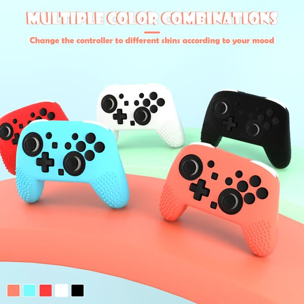 Silikone Beskyttelsesetui Kompatibelt med Switch 2 Pro Controller - 2 Stk Orange Orange