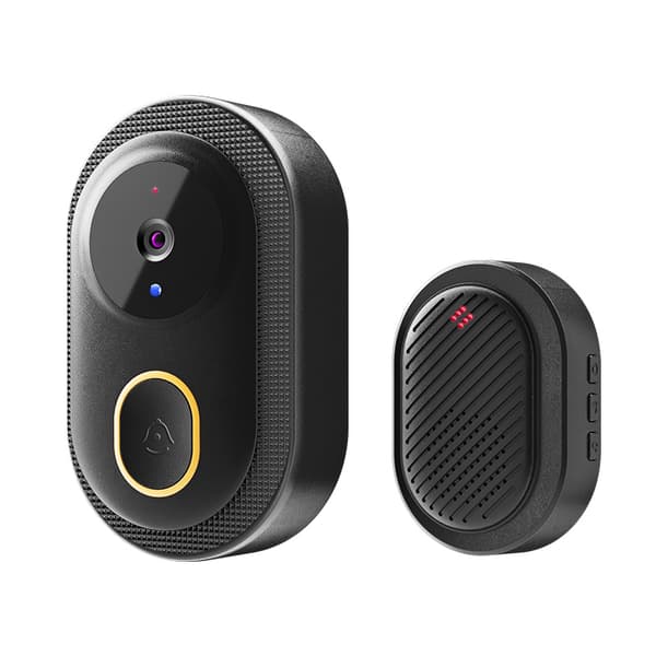 Förbättrad Hemsäkerhet: Trådlös Smart Video Dörrklocka K9 Black Black