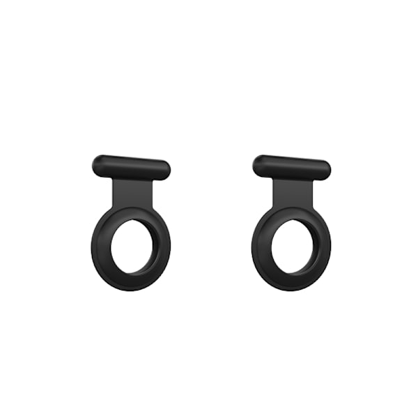 Skyddsfodral i Silikon för AirTag - 2 pack Svart