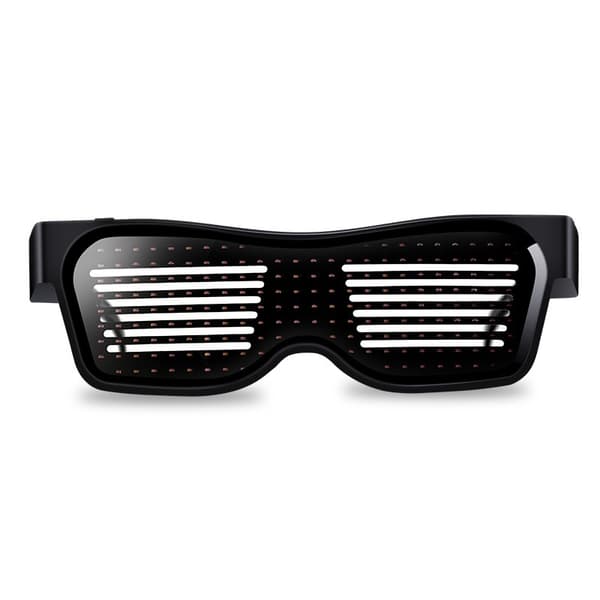 Bluetooth APP-styrda LED Party Glasögon - Anpassningsbara Lysande Glasögon MultiColor MultiColor