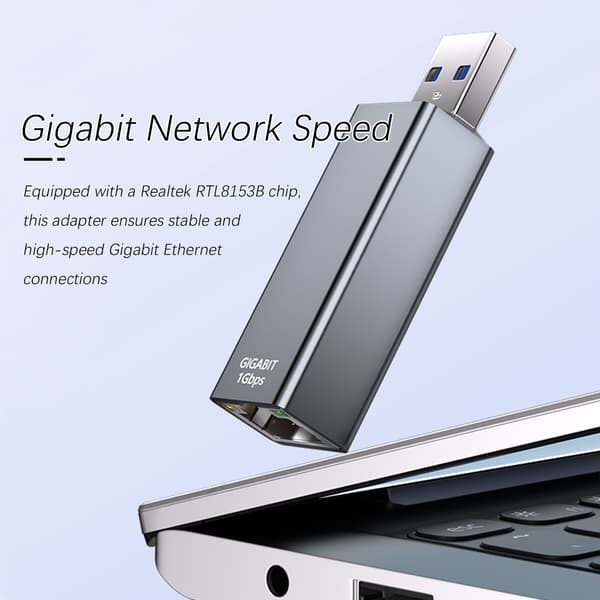 USB 3.0 Gigabit Ethernet-kabel til RJ45 netværkskonverter