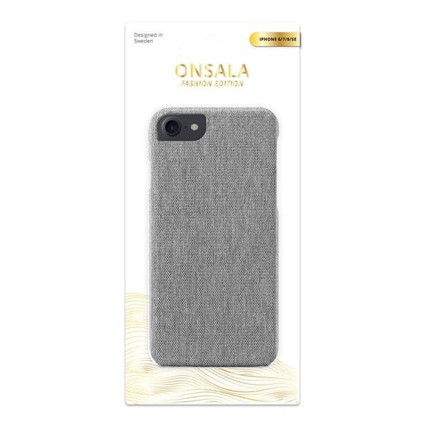 Mobilcover Tekstil Grå - iPhone 6 / 7 / 8 / SE