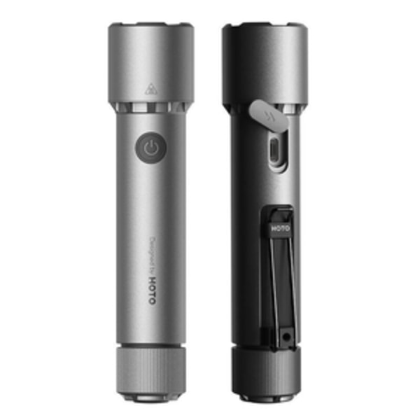 HOTO QWSDT005 taktisk lommelygte, 2300lm, IP68, 3100mAh, USB-C