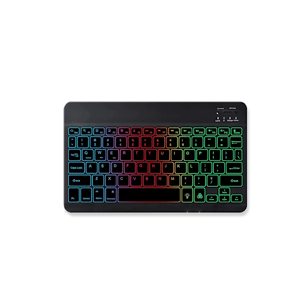 Sort Bluetooth-tastatur etui til Lenovo M10 (3. generation)