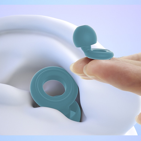 Støjreducerende ørepropper med etui Grey+Blue Grey+Blue